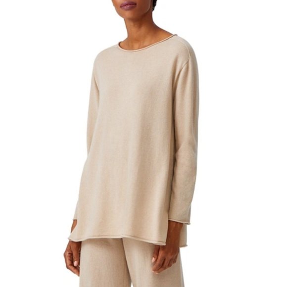 Eileen Fisher Sweaters - Eileen Fisher Roll Neck Cashmere Tunic Sweater